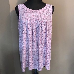 Flowy Pink Tank Blouse